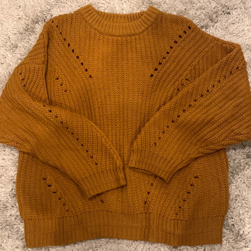Burnt orange sweater